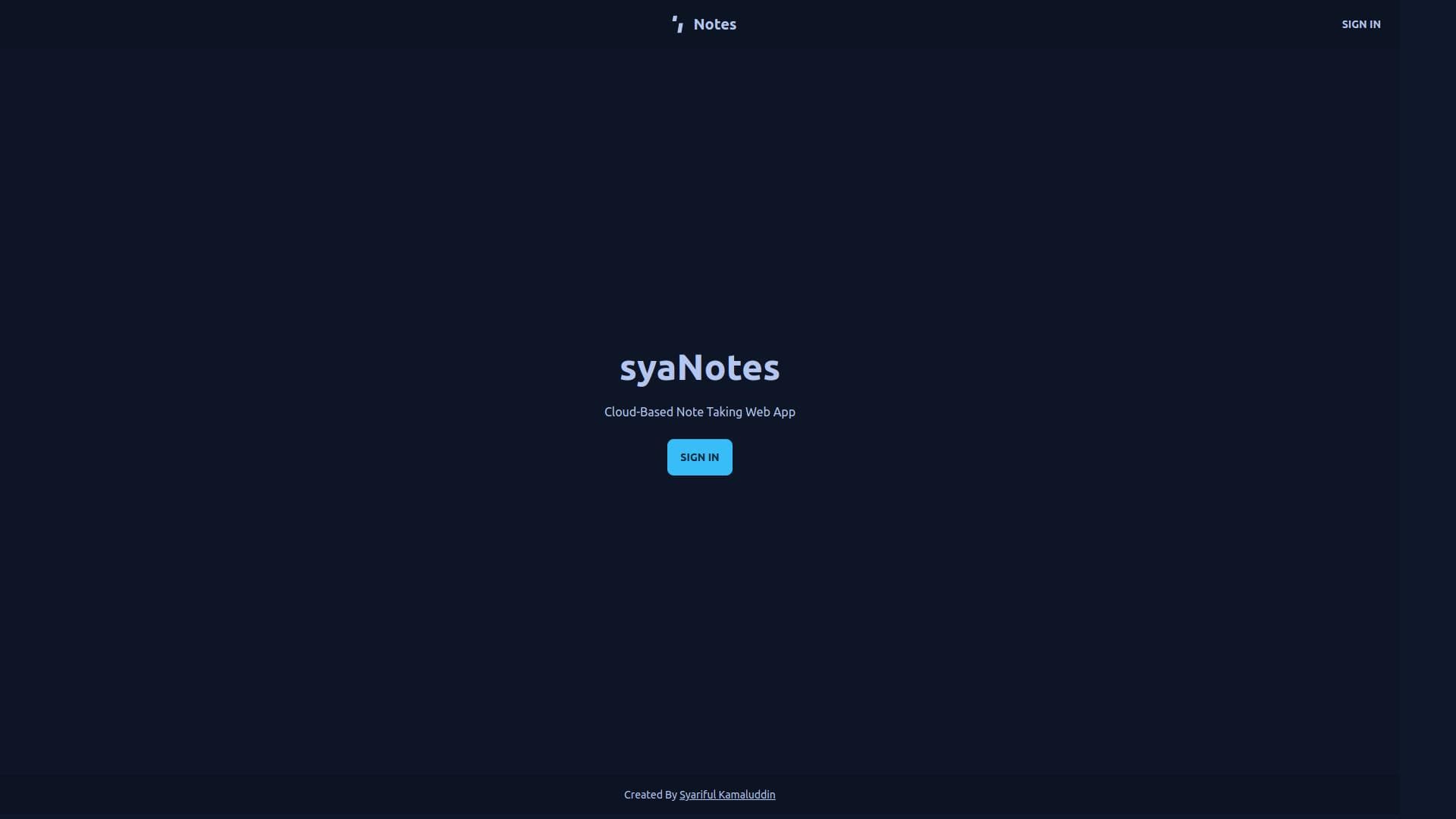 syaNotes